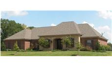 This is a color photo of these French Country House Plans.