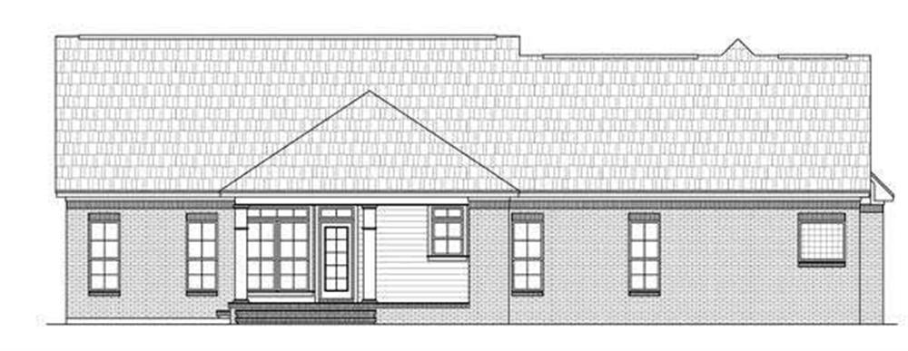 Home Plan Rear Elevation