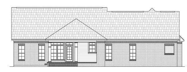 Home Plan Rear Elevation