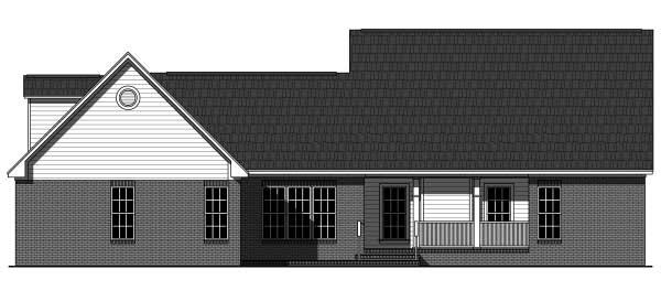 Home Plan Rear Elevation