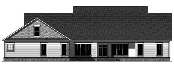 Home Plan Rear Elevation
