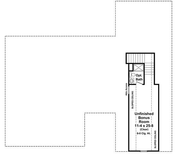 Floor Plan Second Story for Country Home Plans # HPG-1879