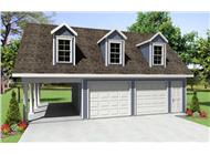 This is a computer rendering of these Garage Plans.