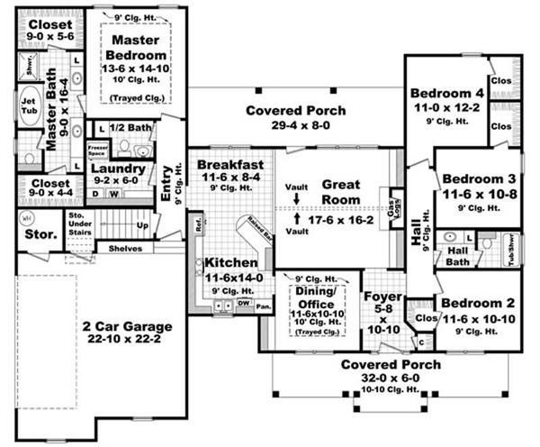 Main Floor Plan HPG-2100-3
