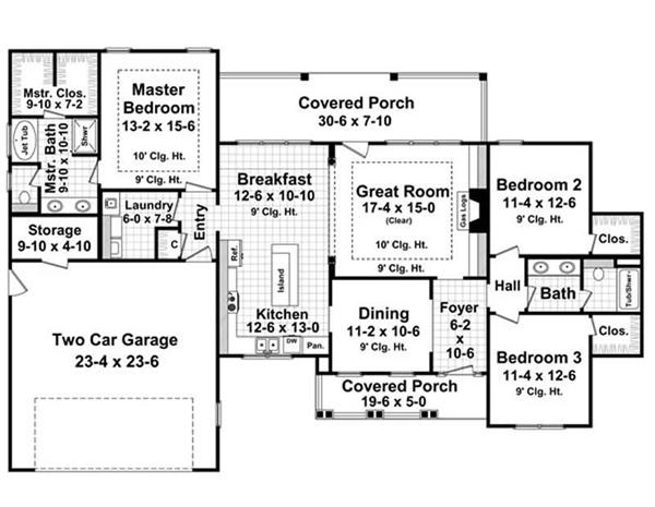 Floor Plan First Story for HPG-1800-7