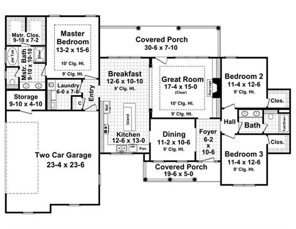 Floor Plan First Story for HPG-1800-6