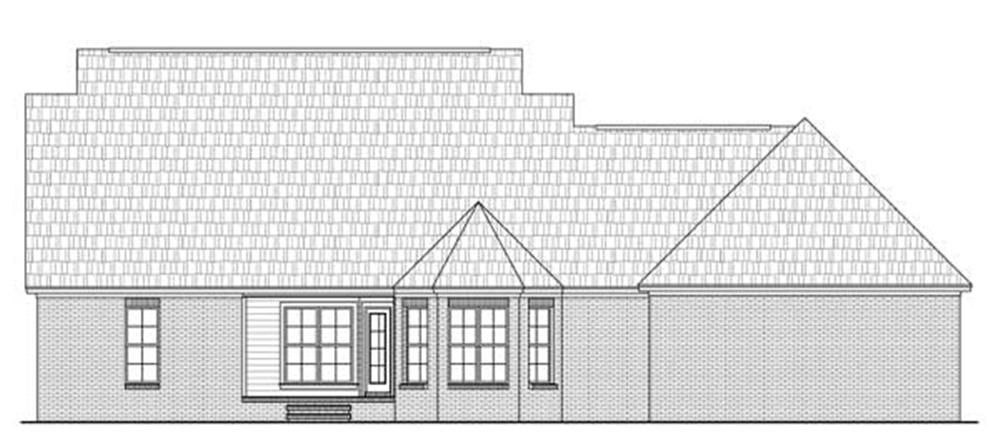 Home Plan Rear Elevation
