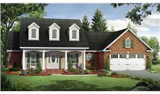 Here is another computer rendering of a Cape Cod Homeplan.