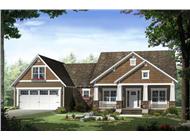 This is a computer rendering of these Craftsman House Plans.