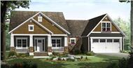 Here is a charming rendering of these Craftsman Home Plans.