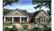 Here is yet another computer rendering of yet another set of  Craftsman House Plans.