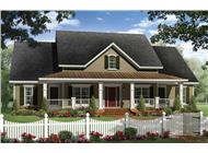 This is a grand front elevation for these Farmhouse House Plans.