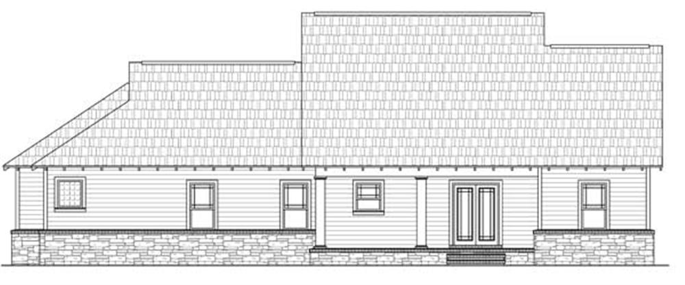 Home Plan Rear Elevation