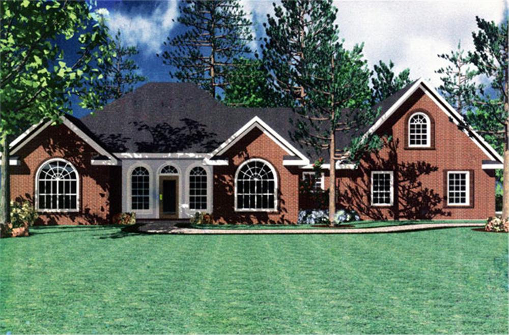 141-1196 house plan rendering