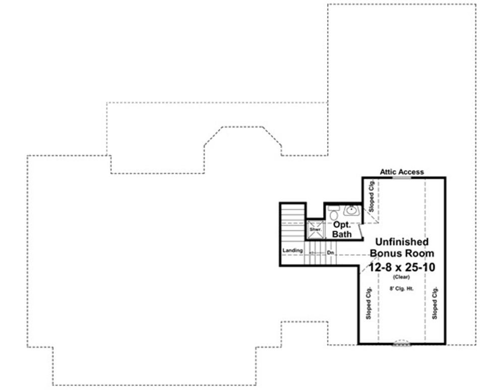 141-1237 house plan bonus room