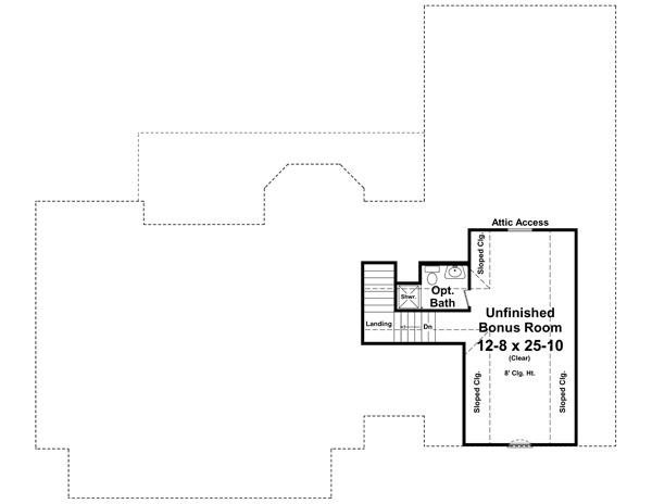 141-1237 house plan bonus room