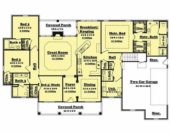 Main Floor Plan BB-2500-2
