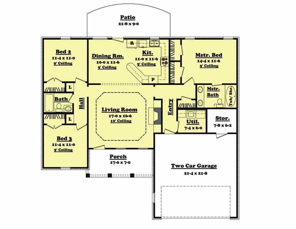 Main Floor Plan BB-1400-4