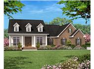 Traditional House Plans color elevation.