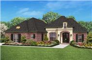 This is a computer rendering of these French House Plans.