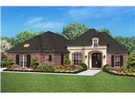 This is a computer rendering of these French House Plans.