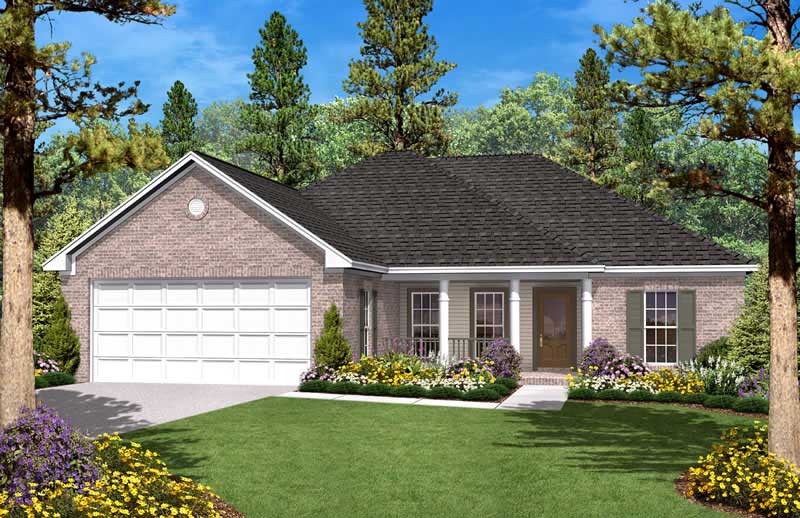 Country Home Plan - 3 Bedrms, 2 Baths - 1400 Sq Ft - #142-1028