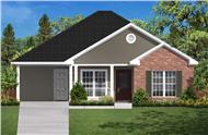 This is a colored rendering of these Traditional Small Home Plans