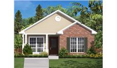 This is a computer rendering of these Small House Plans.