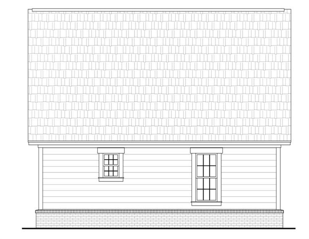 Home Plan Rear Elevation
