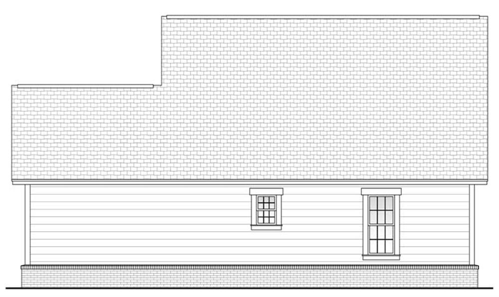 Home Plan Rear Elevation