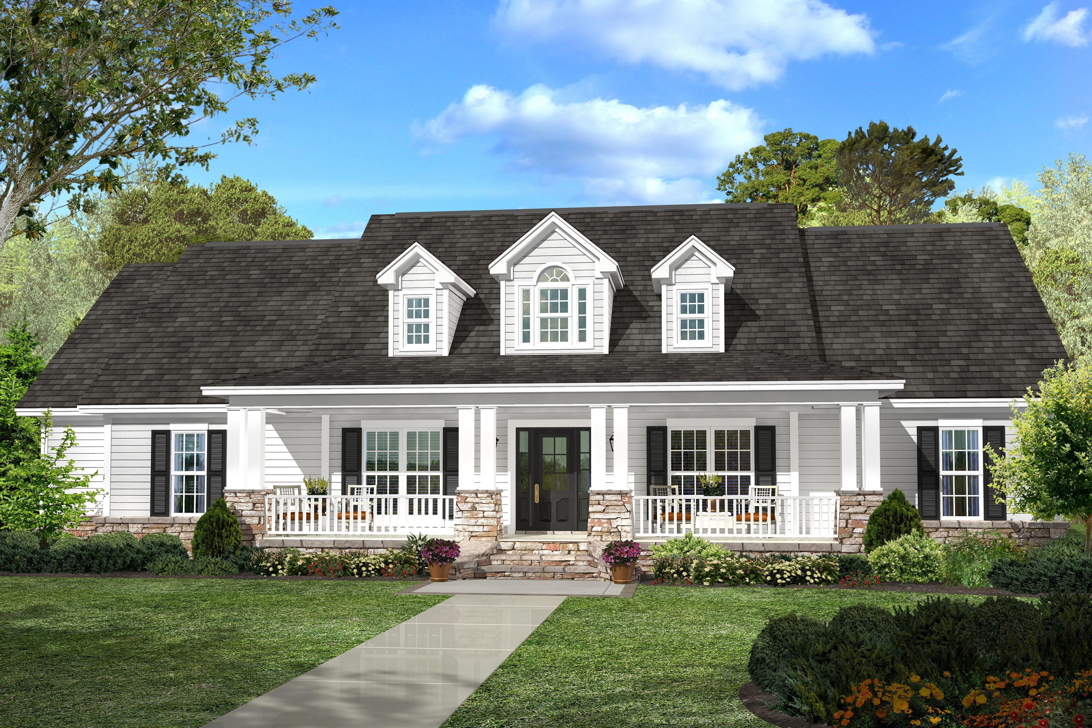 Country House Plan #142-1131: 4 Bedrm, 2420 Sq Ft Home ...