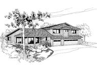 Front View of this house plan