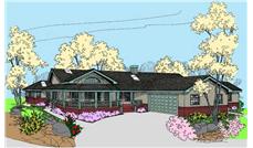 Color Rendering of this house plan