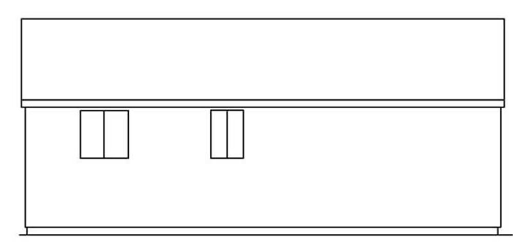 Home Plan Rear Elevation