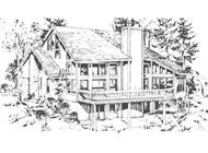 Front View of this house plan.