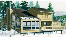 Front View of this house plan