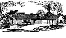 Front View of this house plan