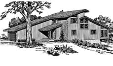 Front View of this house plan