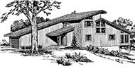 Front View of this house plan