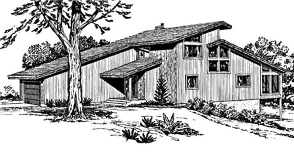 Front View of this house plan