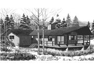 Front View of this house plan