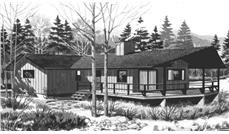 Front View of this house plan