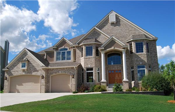 This is a color photo of these European Home Plans.