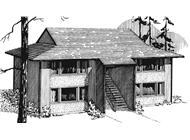 Front View of this house plan