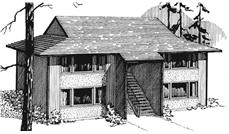 Front View of this house plan