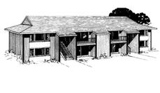 Front View to this house plan.