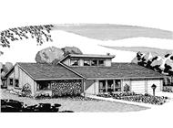 Front View of this house plan