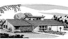 Front View of this house plan