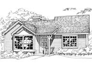 This image shows the Country/Ranch Style of this house plan.