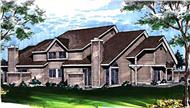 This image shows the Multi-Unit Style of this House Plan.